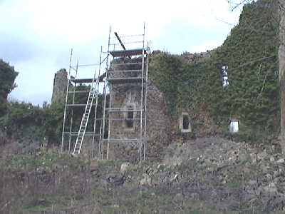 La chapelle sous les chafaudages